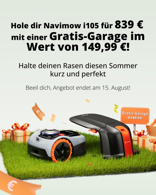 Navimow i105E Mähroboter ohne Begrenzungskabel, Empf 600 m²